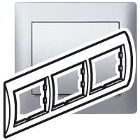 Купить Legrand Galea Life Алюминий Рамка 3-я, горизонтальная 771303