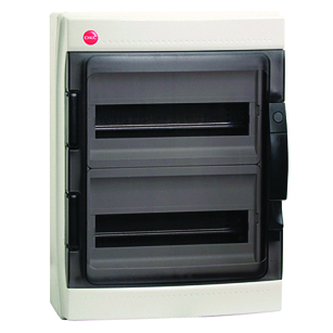 DKC Щиток настен.с двер.24мод.,IP65,сер.,с усил. клем.блок.2х87308