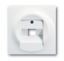 ABB BJE Impuls Бел Накладка 1-й ТЛФ и комп розетки наклонной (мех 213/16) 2CKA001753A8964