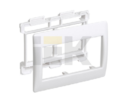 Купить IEK PRIMER Рамка и суппорт для К.К. Праймер на 4 модуля, 75мм