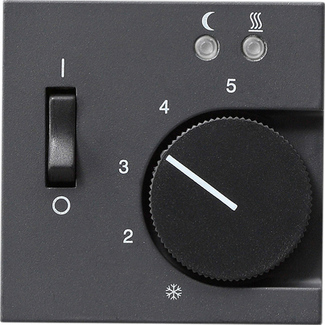 Купить Gira S-55 Антрацит Накладка регулятора теплого пола 149428