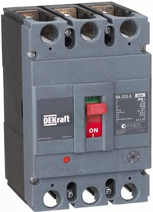 Купить DEKraft Силовой Автоматический выключатель 3P 250А c Ir=200А-250А 50кА ВА-333