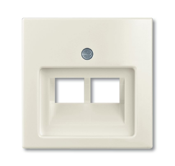ABB BJB Basic 55 Шале (бел) Накладка 2-ой ТЛФ/комп розетки наклонной 2CKA001753A0209