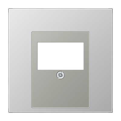JUNG LS 990 Алюминий Накладка розетки ТАЕ, моно/стерео-аудиорозетки, комбинированной вставки AL2969T