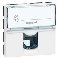 Купить Legrand Mosaic Розетка ТЛФ RJ11 2М 078731