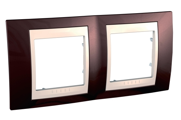 Купить SE Unica Хамелеон Терракотовый/Беж Рамка 2-ая горизонтальная MGU6.004.551