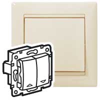 Legrand Valena Крем Выключатель жалюзийный кнопочный 774314
