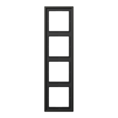 JUNG LS 990 Антрацит (лакир. алюминий) Рамка 4-ая AL2984AN