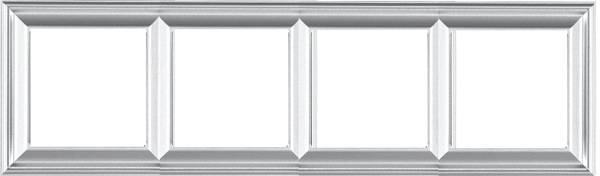 JUNG EcoProfi DECO Алюминий Рамка 4-ая EPD484AL