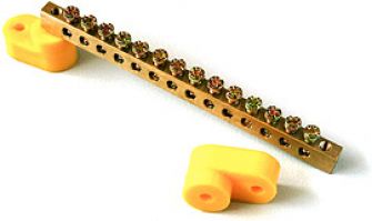 Купить IEK Угловой изолятор для О шины желтый (200 штук)