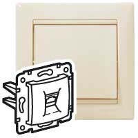 Купить Legrand DIY Valena Крем Розетка ТЛФ 1-ая 695622