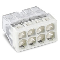 WAGO Клемма с пастой для 8-и медных/алюмин. однопроволочных проводников сеч. до 2,5 мм кв. (упаковка) 2273-248