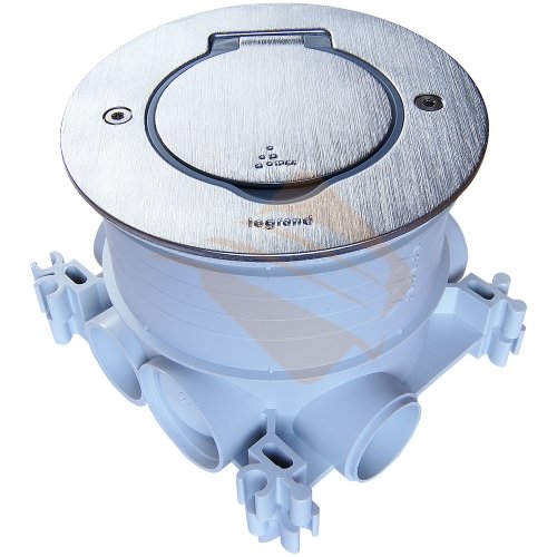 Купить Legrand Нержавеющая сталь Блок встраиваемый, круг, 2 модуля, IP44 089701