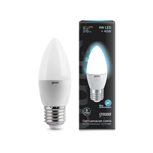 Gauss Лампа LED свеча 4W E27 4100K FR EB103102204