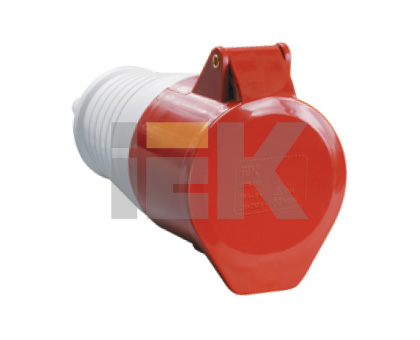 Купить IEK Розетка 215 переносная 3Р+РЕ+N 16А 380В IP44