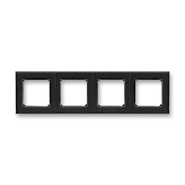 ABB EPJ Levit антрацит / дымчатый чёрный Рамка 4 поста 2CHH015040A6063