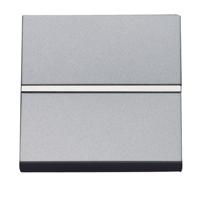 ABB NIE Zenit Серебро Выключатель 1-клавишный кнопочный НО-контакт 2 мод 2CLA220470N1301