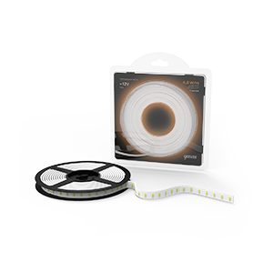Gauss Лента LED 2835 -SMD 4.8W 12V DC теплый белый IP66 (блистер 5м) 311000105