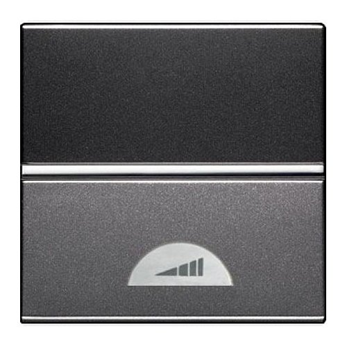 ABB NIE Zenit Антрацит Светорегулятор нажимной 40-450W для л/н и г/л с обмот. тр-ром, 2 мод 2CLA226000N1801