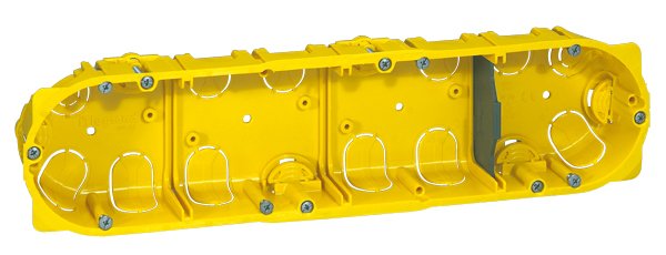 Купить Legrand Batibox Коробка встраиваемая монтажная для сухих перегородок 4п гл.40мм 080044