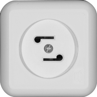 SE Wessen Прима наруж Бел Розетка радио 30В 50-10000Гц (индивид.упак.) RPVA-BI