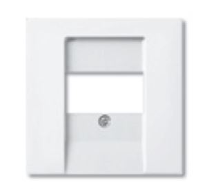 ABB BJB Basic 55 Бел Накладка аудиорозетки и ТЛФ/комп ТАЕ розеток 2CKA001724A4275