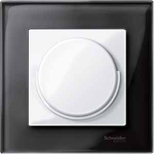 Купить SE Merten SM M-Elegance Стекло Черное кальцит Рамка 1-ая MTN404103