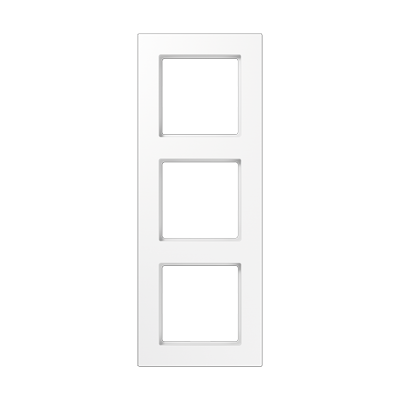 JUNG A550 Белый Рамка 3-ая для вертикальной и горизонтальной установки A5583BFWW