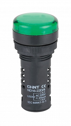 CHINT Индикатор ND16-22DS/4 зеленый АС230В (R)