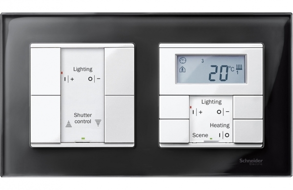 SE Merten SM M-Elegance Стекло Черное кальцит Рамка 2-ая MTN404203