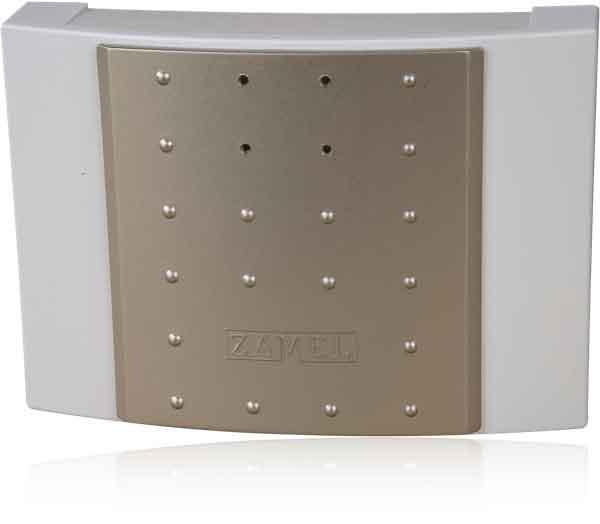 Zamel Звонок "16 МЕЛОДИЙ", проводной, электронный, 2ААх1,5В + 8...220В, серый+белый, 84 дБ DNU-912/N