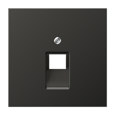 JUNG LS 990 Антрацит Накладка 1-ой наклонной ТЛФ/комп розетки AL2969-1UAAN