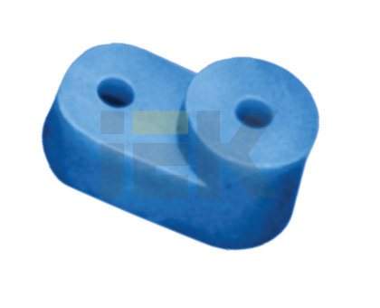 Купить IEK Угловой изолятор для О шины синий