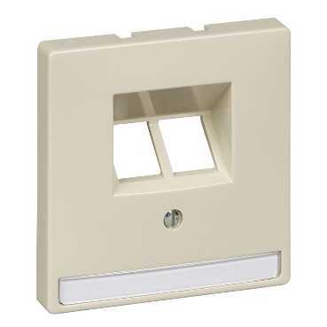 Купить SE Merten SD Беж Накладка розетки ТЛФ/комп 2-ой наклонной (термопласт) MTN292644