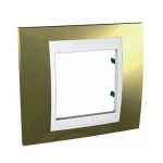 Купить SE Unica Хамелеон Золото/Бел Рамка 1-ая MGU66.002.804