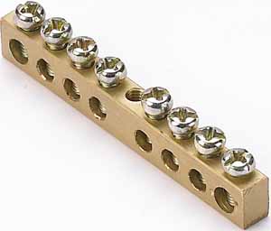 Купить Dekraft Шина нулевая 8 групп/крепеж по центру, сеч. 6x9