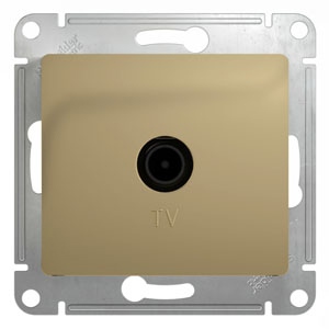 Купить Systeme Electric Glossa Титан Розетка TV проходная 4DB