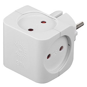 ЭРА SP-4-W Тройник 4гн, без заземления