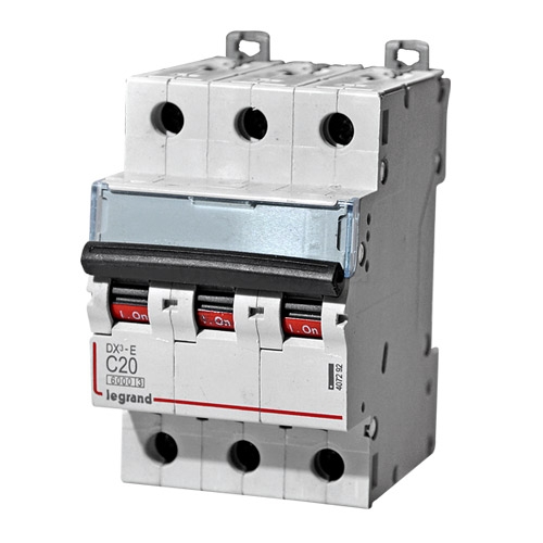 Купить Legrand DX3-E Автоматический выключатель 3P 20А (С) 6000/6kA 407292