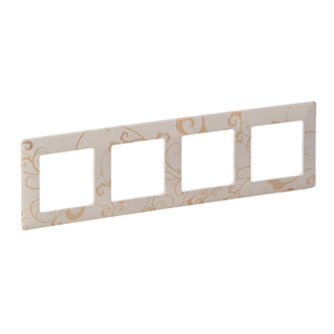 Купить Legrand Valena LIFE Ампир бежевый Рамка 4-ая 754114