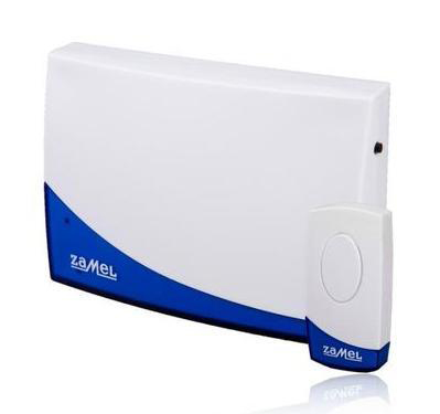Купить Zamel Звонок "SUITA" б/пр., 15 полиф. мелодий, батарейный: 3хАА(звонок)+1х23А(кнопка), дальность до 80 м, 256 кодов сигнала, 80 дБ ST-919