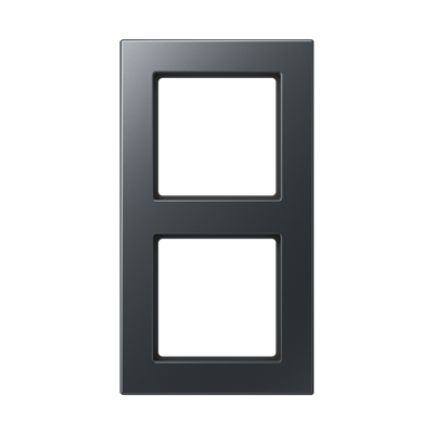 JUNG A550 Матовый антрацит Рамка 2-ая для вертикальной и горизонтальной установки A5582BFANM