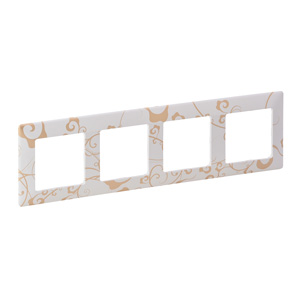 Купить Legrand Valena LIFE Ампир белый Рамка 4-ая 754104
