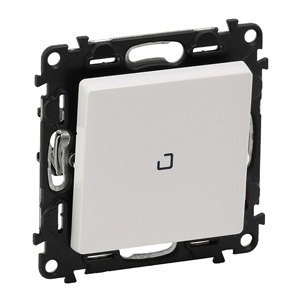 Купить Legrand Valena LIFE DIY Бел Выключатель 1-клавишный с подсветкой 10А 250В 752410
