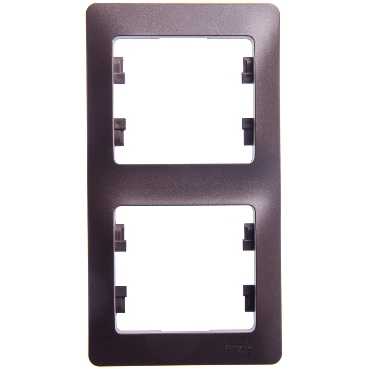 Купить Systeme Electric Glossa Шоколад Рамка 2-ая, вертикальная