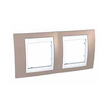 Купить SE Unica Хамелеон Коричневый/Бел Рамка 2-ая горизонтальная MGU6.004.874