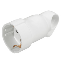 Купить Legrand Элиум Белый Розетка 2Р+Е, 16А, кабель мах 3х.2.5, пластик 050191