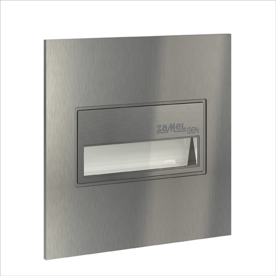 Zamel Светильник SONA Сталь/Тепл.бел. в монт.коробку, с квадратной рамкой 14V DC 14-211-22