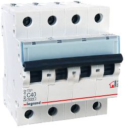 Купить Legrand TX3 Автоматический выключатель 4P 32A (С) 6000 404073