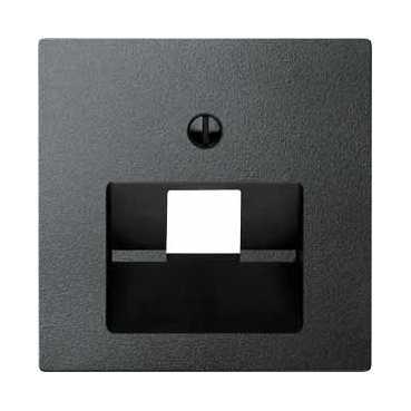 Купить SE Merten SM Антрацит Накладка розетки ТЛФ/комп 1-ой наклонной MTN298314